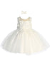 Tip Top Kids Girls 3D Floral Applique Special Occasion Dress, Sizes 6M-24M - SophiasStyle.com